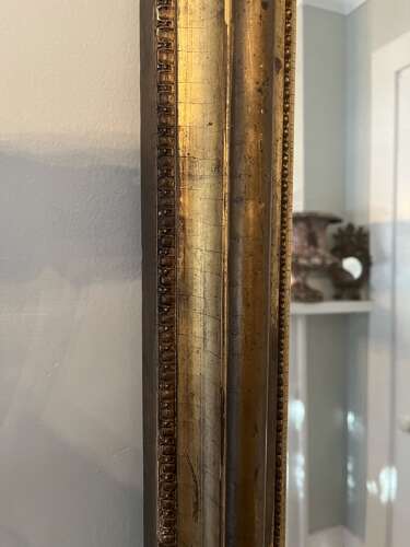 19th century floor to ceiling French gilt standing mirror circa 1860