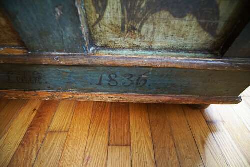 Antique Norwegian Painted Wedding Chest – Dated 1836