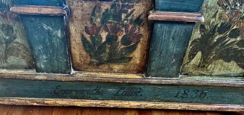 Antique Norwegian Painted Wedding Chest – Dated 1836