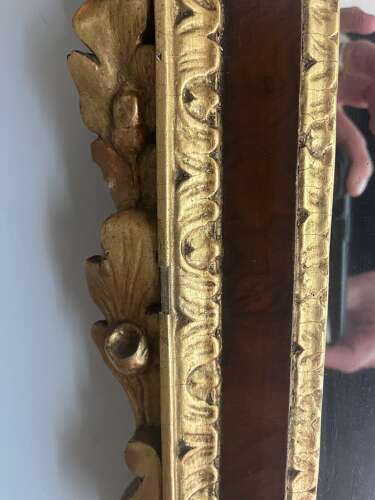 18th Century Chippendale Gilt and Walnut Mirror