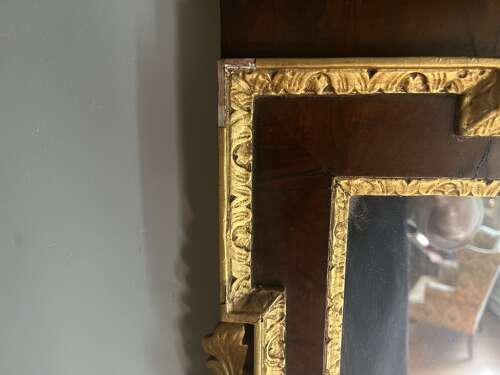 18th Century Chippendale Gilt and Walnut Mirror