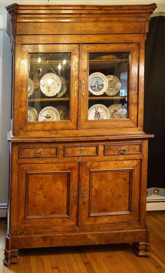 Antique Louis Philippe Buffet &agrave; Deux Corps, 19th Century