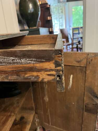 Original paint Swedish blue buffet Circa 1820.