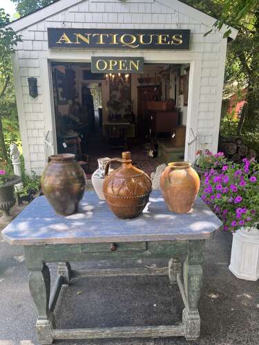 Antique Swedish Country Work Table in Original Blue Paint, 19th Century
