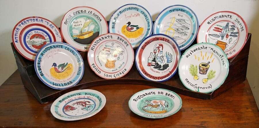Vintage Italian Buon Ricordo plates