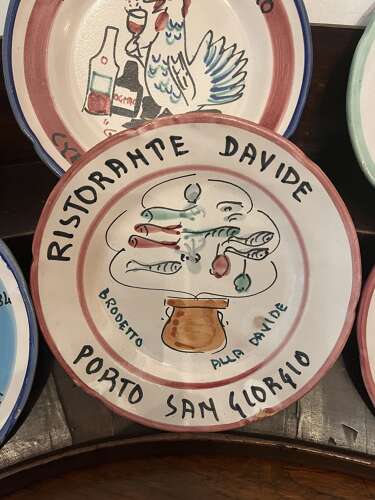 Vintage Italian Buon Ricordo plates