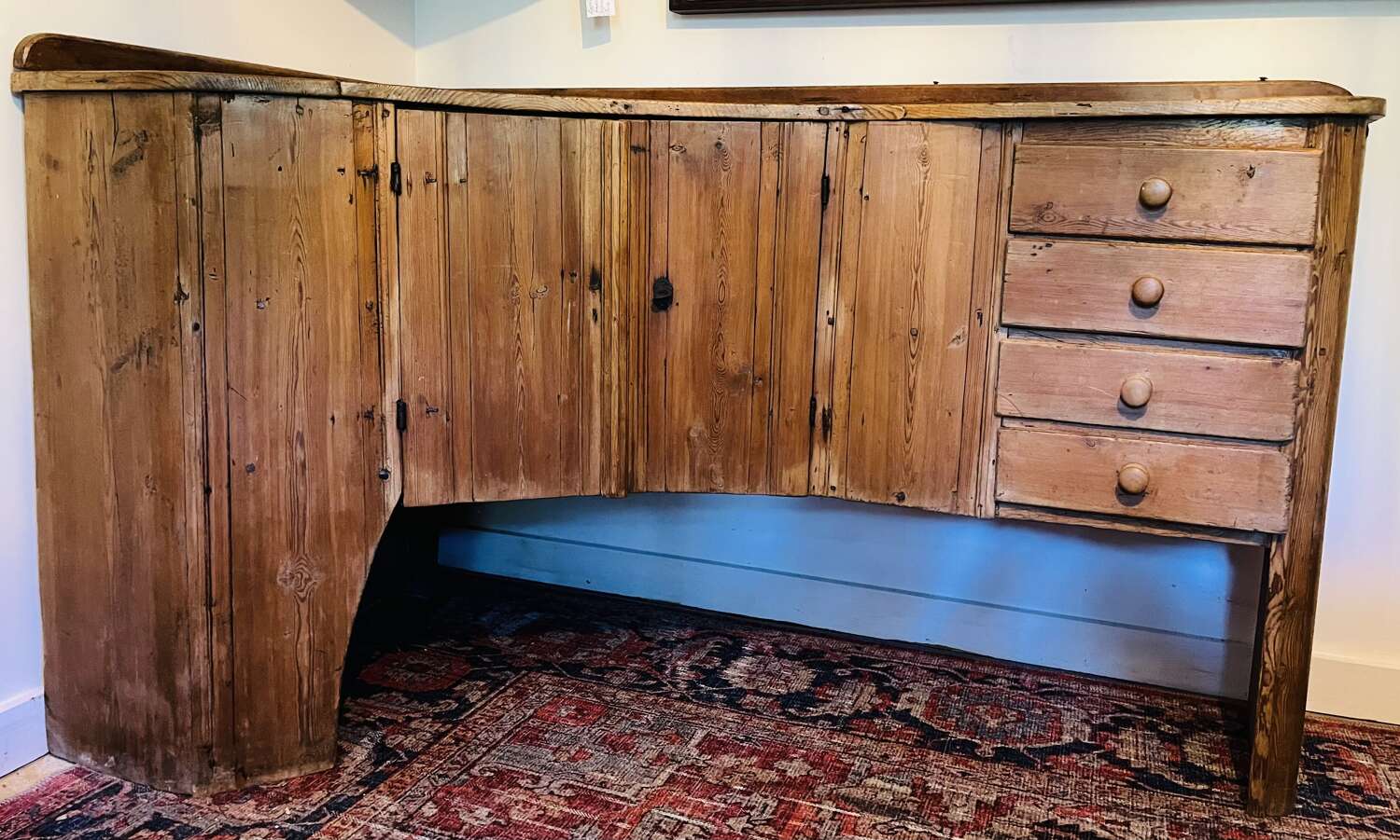 Danish pine corner server circa 1820