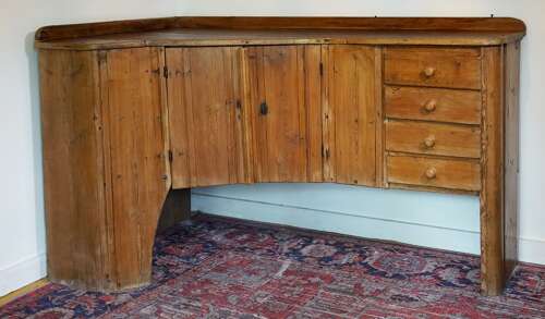 Danish pine corner server circa 1820
