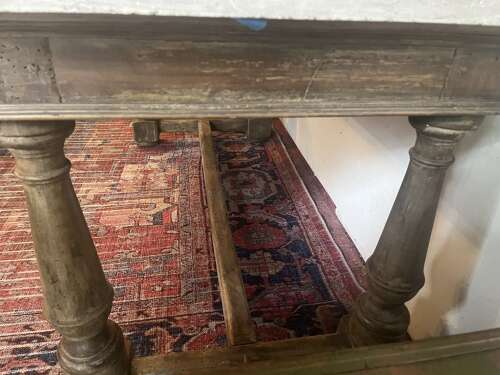 French stone top table early 19th century