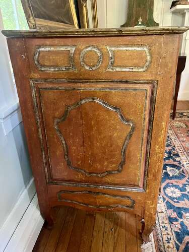 French Louis XV-style painted commode, 19th Century
