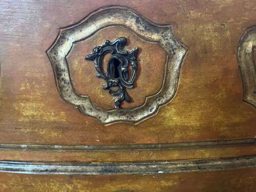 French Louis XV-style painted commode, 19th Century