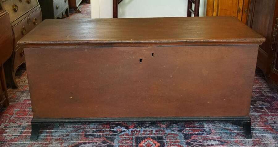 Antique Painted South Carolina Blanket Chest on Bracket Feet &ndash; 19th Century