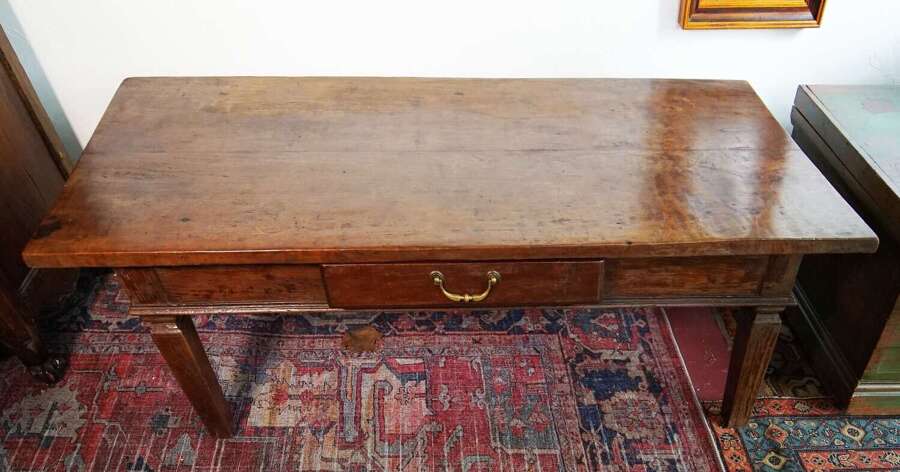 English long walnut low table circa 1890