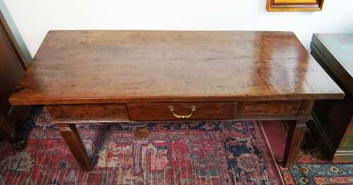 English long walnut low table circa 1890