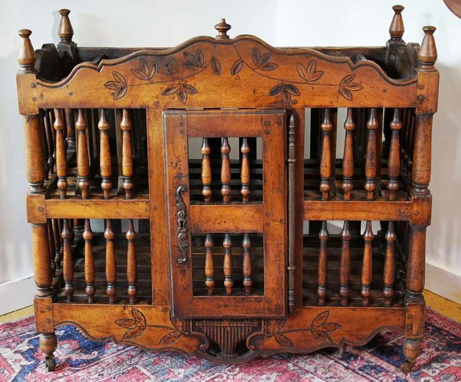 French Walnut Louis XV Styled Paneti&egrave;re, Provence, Late 18th Century