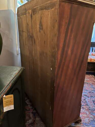 Eastern European grain flamed mahogany painted armoir circa 1840