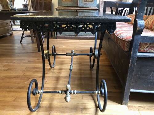 French marble topped Patisserrie table, circa 1860