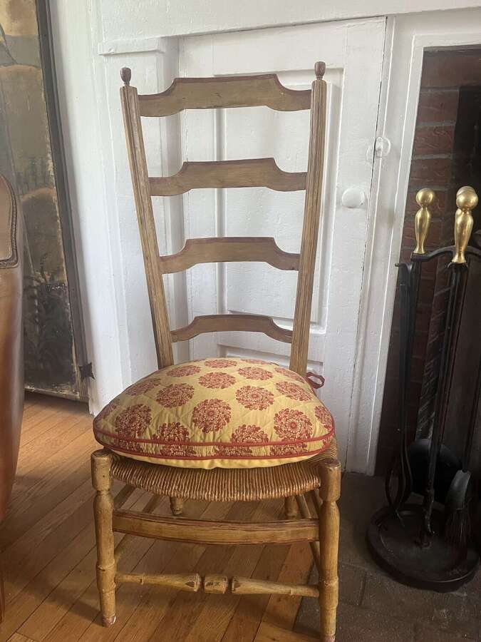French high backed country chair woven seat circa 1880