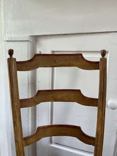 French high backed country chair woven seat circa 1880