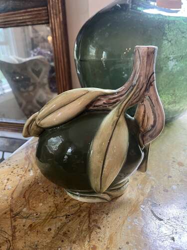 Set of three Italian majolica fruit pitchers – c. 1950s