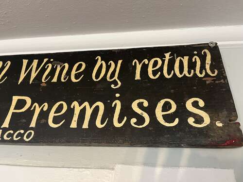 English vintner's sign circa 1920