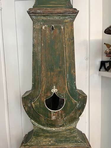 Swedish Mora clck in original green paint