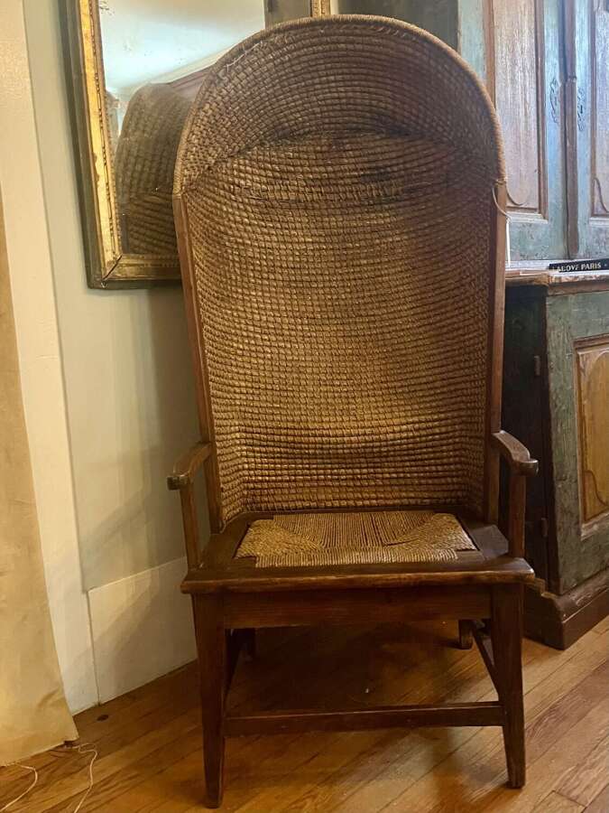 Hooded Scottish Orkney Chair circa 1890